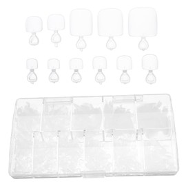 Healeved Diy Full Cover Toe Nail Tips 504pcs Press on Artificial Nails Variety Sizes for Toenails