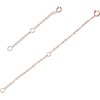 2Pcs Necklace Extension Chain S925 Sterling Silver Necklace Extender Adjustable