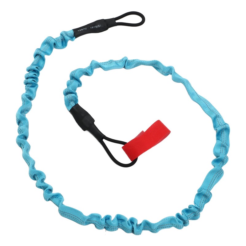 2Pcs Kayak Paddle Leash Nylon Rubber Corrosion Resistant Stretchable Anti