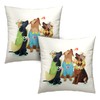 Kwlegh Spring Dog Pillow Covers 18x18 Set of 2 Cute