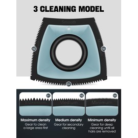 gliship Dog Hair Remover for Car, Pet Hair Removal Tool Mini, Reusable Dog Hair Remover for Couch Lint Carpet Clothing Bedding, Cat Hair Remover Furniture Fur Remover Car Detailing Blue