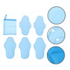 OHPHCALL 6pcs Washable Reusable Sanitary Napkins Long Maternity Cloth Period