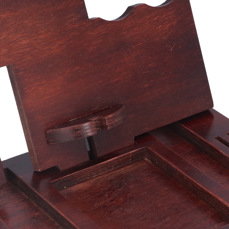 Desktop Storage Bracket Multifunctional Wooden Mobile Phone Base Watch Glasses