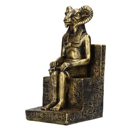 TOPINCN Egyptian Gods Figurine Sheep Statue Sculpture Resin Ornament Vintage Exquisite Retro Decoration Polymer Material Modeling Tools (Golden Sheep (SCS-V077-A1))
