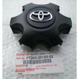 Toyota Factory, OEM NEW 2016 - 2023 Toyota Tacoma SR5 Matte Black OEM Center Cap P/N 42603-YY290