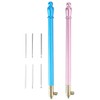 2Pcs Crochet Hooks with 6 Needles, Tambour Embroidery Beading Sequins