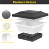 T-SUN Solar Post Lights, Waterproof Outdoor Solar Post Cap Lights