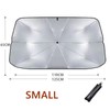 Retractable Car Windshield Sunshade for Parking – Titanium-Coated Heat Shield