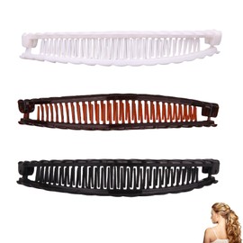 Pack of 3 Banana Clip Thick Hair, Banana Hair Clips, Women's Banana Clip, Thin Hair Banana, Hair Banana Clips, Hair Clip, Banana Hair Clips, Hair Clip for Women and Girls