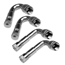 Mikinona 4pcs Tyre Valve Extension Adapters Brass Stem Extender for Cars Trucks Motorcycles