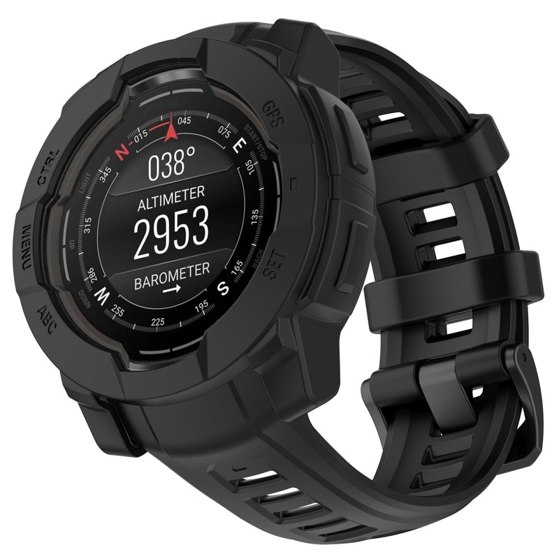 MOTONG Compatible with Garmin Instinct 3 50mm Protective Case -