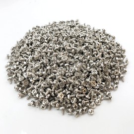Bfenown100PCS 6#-32x6 Hex Phillips Head Replacement PC Computer Case Mounting Screws Fastener for Building Repairing and Maintaining Computer Systems Silver