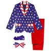 Fashonal American Flag Suits 4th of July Outfits for Men