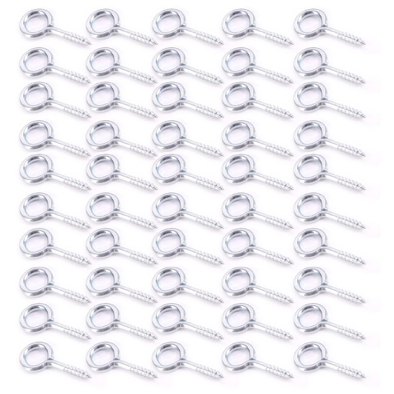 Heavy Duty 30mm Screw in Eye Bolt Hooks Zinc Plated