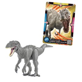 Takara Tomy Ania Jurassic World Indominus Rex (with Ania Battle Card) Animal Dinosaur Toy for Ages 3+