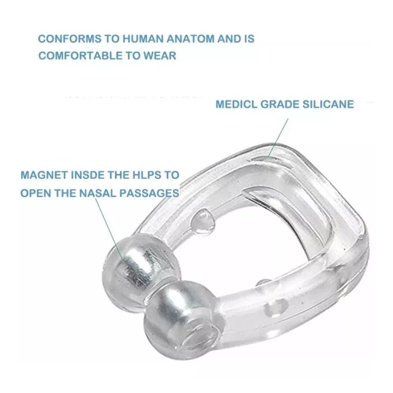 Yukui Dispositivo Magnético Anti Ronquidos Clip Dejar De Roncar