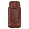 3 Finger Cigar Case Artificial Leather Soft Anti Fade Breathable