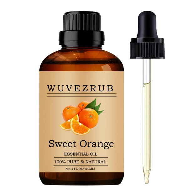 Wuvezrub Sweet-Orange Essential Oil Organic, 120ML Pure and Natural for