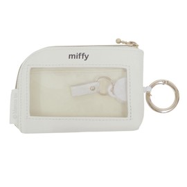 Nicot miffy Smart Key Pouch with Reel (White) Character / Commuter Holder / Commuter Holder / Extendable / Miffy Goods / Car Goods / Presents / Miffy / Cute / Small Case / Pouch