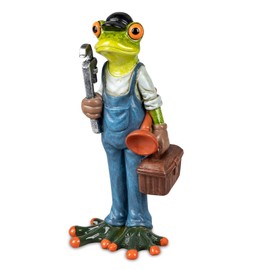 formano Set of 3 Funny Frogs Craftsman 18 cm Figurine Frog Pair Decoration