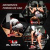 RL Grips® Leather Gym Belt - Padded Leather Lumbar Support