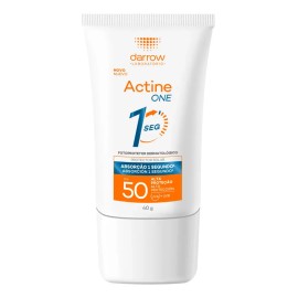Protector Solar Facial Dermatológico Darrow Actine One FPS50 Bloqueador Solar con Acido Hialuronico Toque Seco Invisible Textura en Gel Ultraligero Absorción 1 Segundo Protección UVA UVB 40g