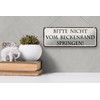 FEMER Tin Sign with German Text 27 x 10 cm