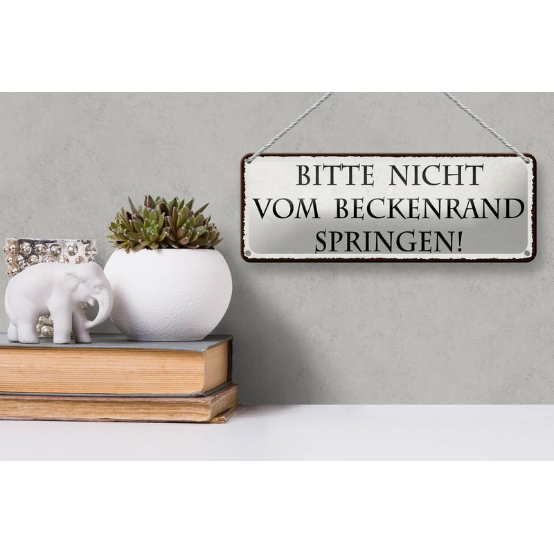 FEMER Tin Sign with German Text 27 x 10 cm