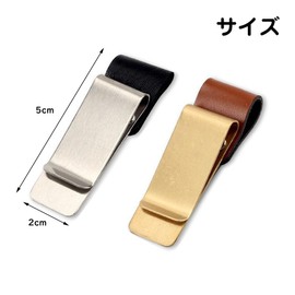 Samcos Pen Holder for Notebook, Set of 2, Holder Clip, Leather Pen Holder, Notebook/Office Supplies