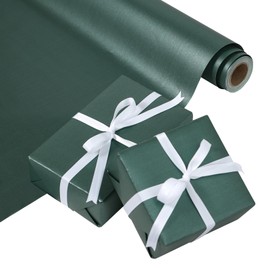 WRAPAHOLIC Premium Pearl Glossy Wrapping Paper - Green - 17in x 32.8ft Roll, 46 Sq. Ft
