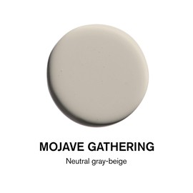 BACKDROP | Premium Cabinet & Door Paint | Durable & Washable Semi-Gloss Finish | Self-Priming, Low VOC, Green Wise Certified | MOJAVE GATHERING - Neutral gray-beige | 1 Gallon