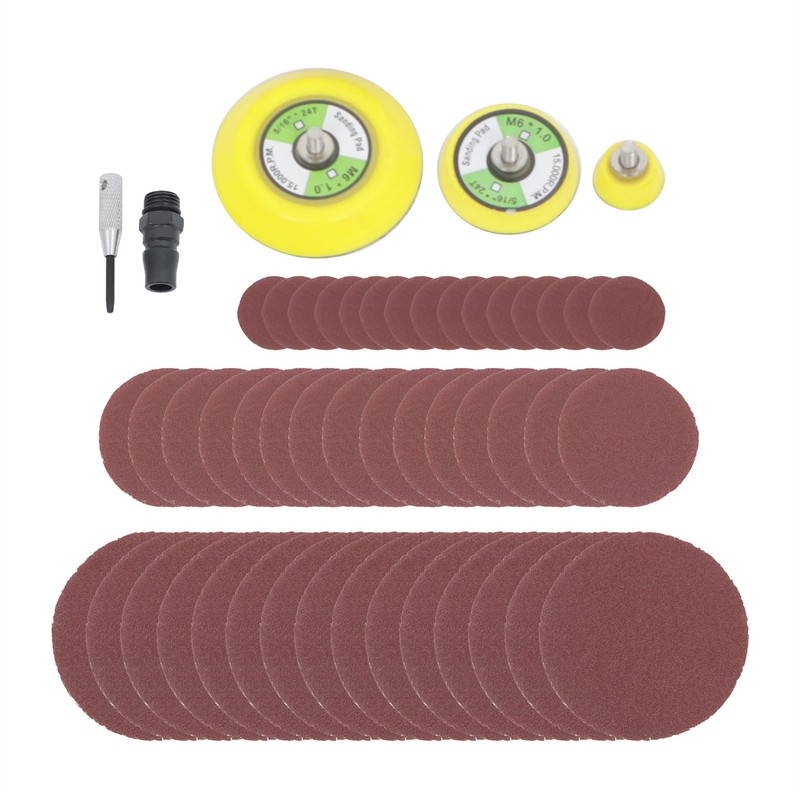Thomletha Mini Random Orbital Air Sander Set High Speed Air