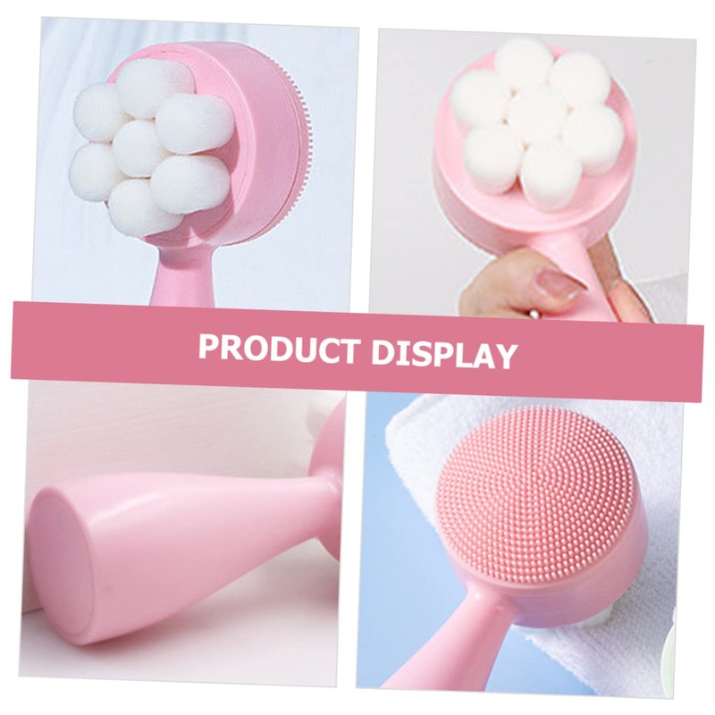 IWOWHERO Facial Exfoliator Brush Soft Silicon Double-sided Face Washing Brush