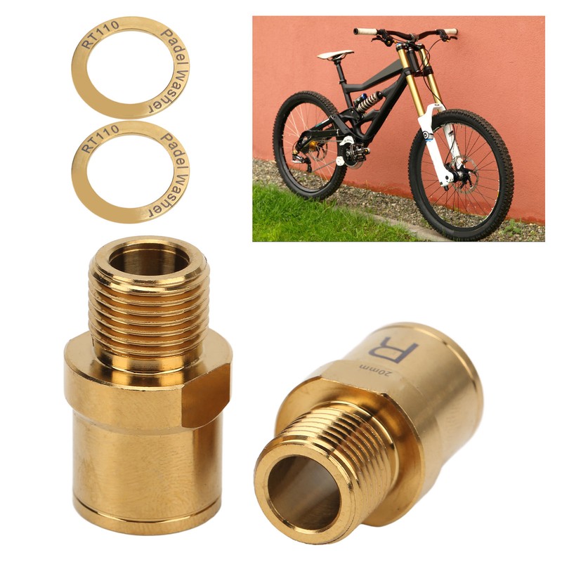 RISK Bike Pedal Extender Titanium Alloy Bicycle Pedal Extended Spindle