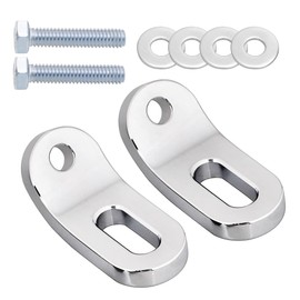 MoKitDora Front Touchless Tie-Downs Bracket for Harley Touring FLH/T Road King Glide and Street Electra Glide, Chrome