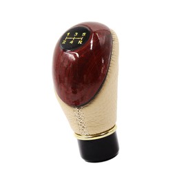 A ABSOPRO 5 Speed Gear Shift Knob Lever Gear Shifter for Manual Car Brown