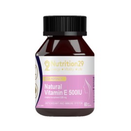 Nutrition29 Natural Vitamin E 500IU 60 Capsules