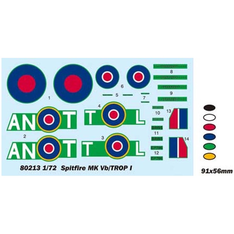 Hobby Boss 80213 Modellbausatz Spitfire MK.Vb TROP