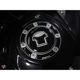 BIKE-label Tank Pad Fuel Cap Pad Black Compatible with Honda 600032