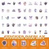 100PCS Lavender Sticker, Small Sized Cute Purple Floral Stickers Packs