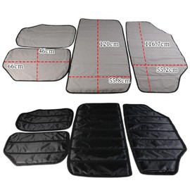 SINLIRU JK Hardtop Headliner Hard Top Roof Heat Cold Insulation Cotton Sound Deadener Mat Kit for 2011-2018 Wrangler JK 4 Doors