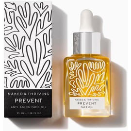 Naked + Thriving Aceite facial antienvejecimiento, orgánico, vegano, totalmente natural para el cuidado de la piel y aceite facial (1 oz/30 ml)