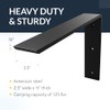 Iron Supports Front Mount L Bracket - Heavy Duty Steel