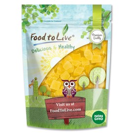 Food to Live Dried Diced Pineapple, 1 Pound Raw, Vegan, Sweetened, Unsulfured, Bulk, Great for Culinary Use and Baking