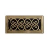 Decor Grates (4-Pack) SPH410-A Scroll Design Floor Register, 4x10 Inches,