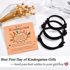 Leyung First Day of Kindergarten Bracelet for Boys, Father Mother Son Family Bracelets for 3, First Day of School Back to School Gifts for Son Kids