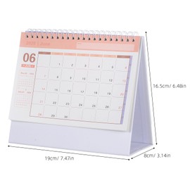 NUOBESTY Mini Desk Calendar 2025-2026, Standing Flip Monthly Planner, Desktop Calendar July 2025 to December 2026 for Home Office School Scheduling and Organizing