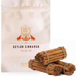 CEYLON True ALBA Cinnamon (Canela Ceilan) | 5" Long Sticks | Fresh Harvest | Naturally Sweet Cinnamomum Zeylanicum (Verum) | Lanka Luxury Spices | 150 Grams (Approx 20-25 Quills)