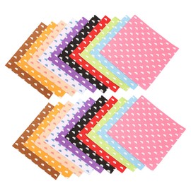 Hohopeti 20Pcs 10 Nonwoven Fabric Cloud Pattern Felt Sheets Colors DIY Craft Material for Art Projects Stationery and Decorations