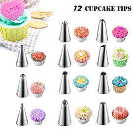 CVOZO Spritzbeutel Mit Tüllen Backzubehör Tortendekorationssets: Torten Zubehör Weihnachten Backen Zubehör Wiederverwendbar Silikon Spritzbeutel für Perfektes und Präzises Dekorieren Backkreationen